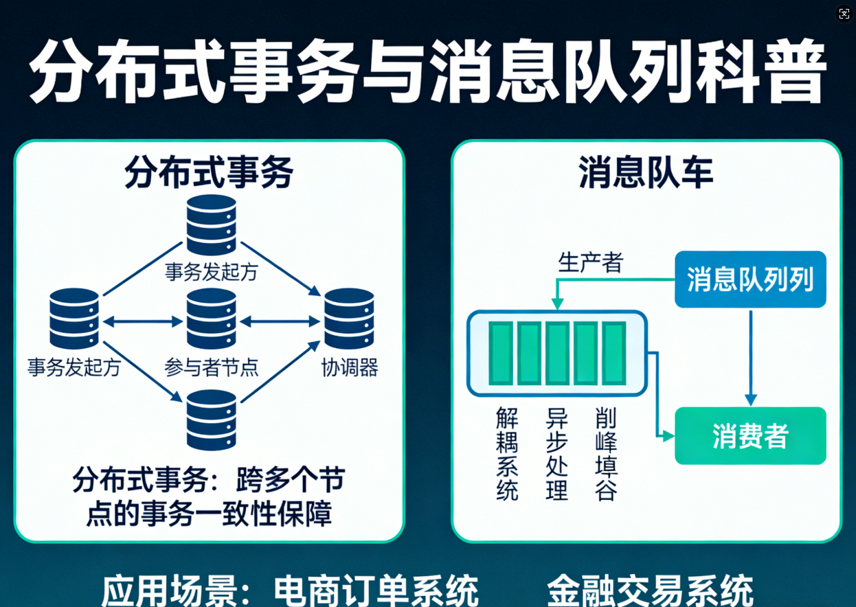 什么是分布式事務(wù)、消息隊(duì)列，現(xiàn)在就用王奶奶都聽(tīng)得懂的大白話(huà)給你講清楚